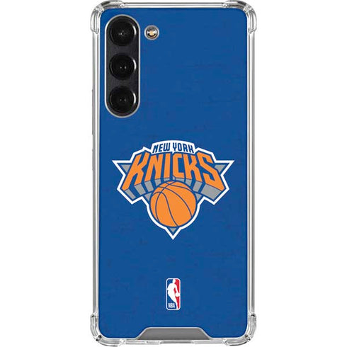 NBA New York Knicks Distressed Galaxy S24 FE Clear Case
